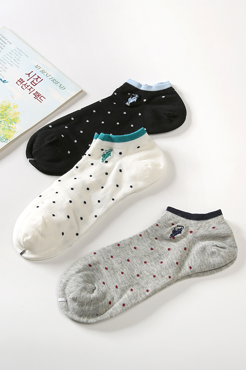 船襪女夏季薄款棉質吸汗透氣防臭低邦襪運動休閑淺口襪子POLO短襪